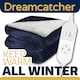 image 7 of Dreamcatcher Navy Blue Soft Microfleece & Sherpa Electric Blanket Heated Throw 160x120cm | Blue | Blue | One Size | 1