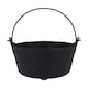 image 2 of Halloween Black Plastic Cauldron 24cm