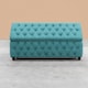 image 2 of 137cm Riga Ottoman Storage Box with Wooden Legs, Duck Egg Velvet Upholstered Chesterfield Storage Ottoman Box