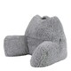 image 1 of icon Teddy Bear Cuddle Cushion Grey Reading Support Pillow Grey | One Size