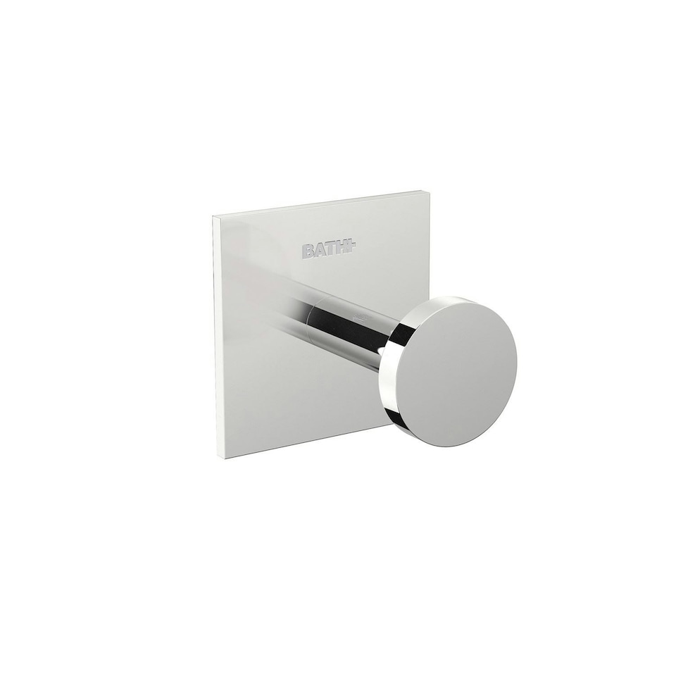 image 1 of Cosmic Wall Mount Towel Hook with Durable Metal for Bathroom, Light Grey