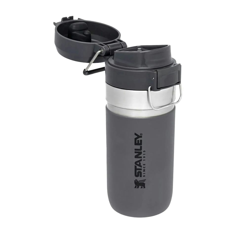 image 1 of Quick Flip Water Bottle 0.47L | Grey | Grey | Not provided