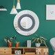 image 7 of All Glass Stylised Round Wall Mirror 80 x 80 CM N/A