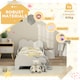 image 4 of AIYAPLAY Cloud-Themed Toddler Bed with Safety Rails, 143.5 x 74.5 x 56cm