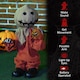 image 7 of HOMCOM 77cm Outdoor Halloween Decoration Scarecrow, Standing Scarecrow Prop Life Size with Sound and Motion Activated, Light Up Eyes, Howling Sound, Posable Arms, Moving Hands