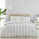image 1 of Catherine Lansfield Cove Stripe Reversible Single Duvet Cover Set Natural