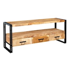 Herica Industrial Vintage Mintis Large Tv Stand Brown
