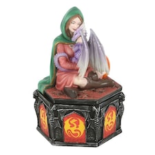 Anne Stokes Dragon Friendship Fall Decorative Box - Multicoloured - One Size