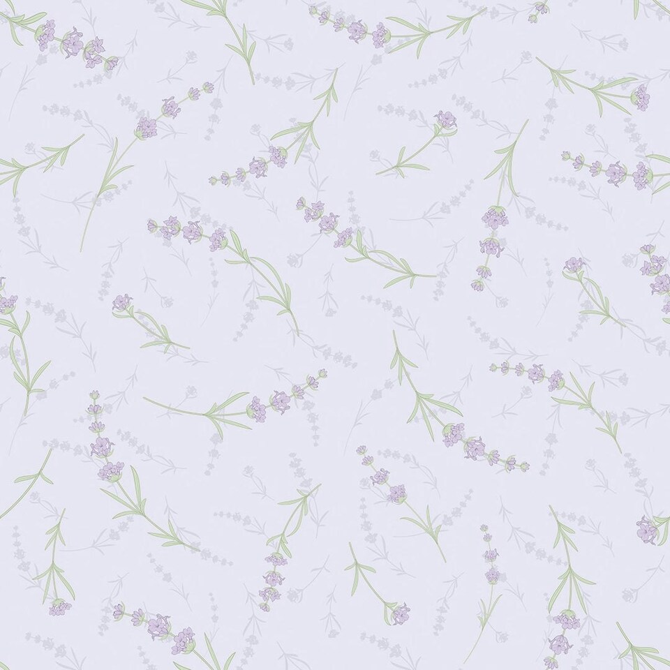image 1 of Lavender Cascade Wallpaper in Lilac Multi