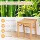 image 5 of COSTWAY Bamboo Vanity Desk Set Makeup Dressing Table Natrual