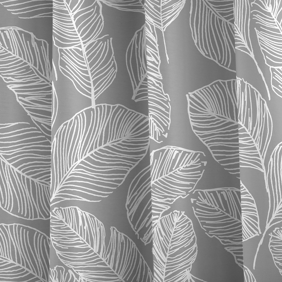 image 1 of Fusion Matteo Eyelet Curtains Grey