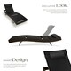 image 3 of Sun Lounger Moana - weather & UV-resistant, 6 position backrest, removable pillow Brown | Mixed Brown