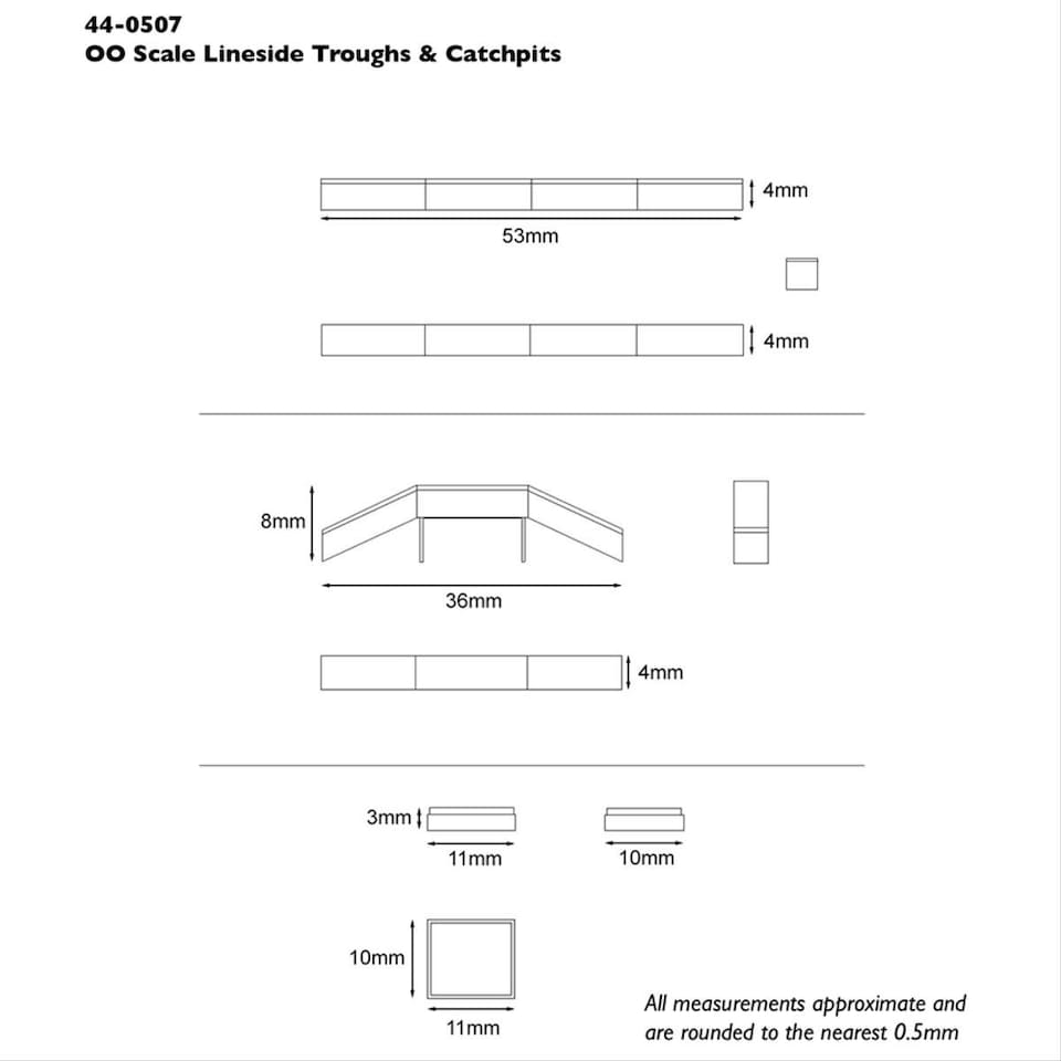 image 1 of Bachmann Scenecraft Lineside Troughs and Catchpits (Pre-Built)