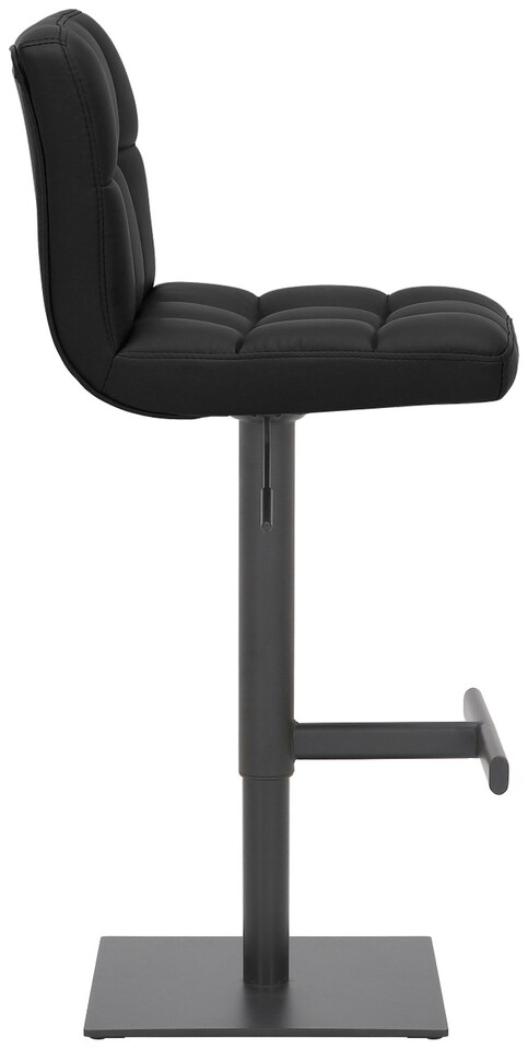 image 1 of Deluxe Allegro Bar Stool, Luxury frame in Matt black with Weighted Base , Kitchen Bar Stool, Black