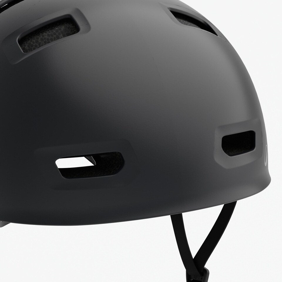 image 1 of Decathlon Children's round bicycle helmet, Move 100 - Black