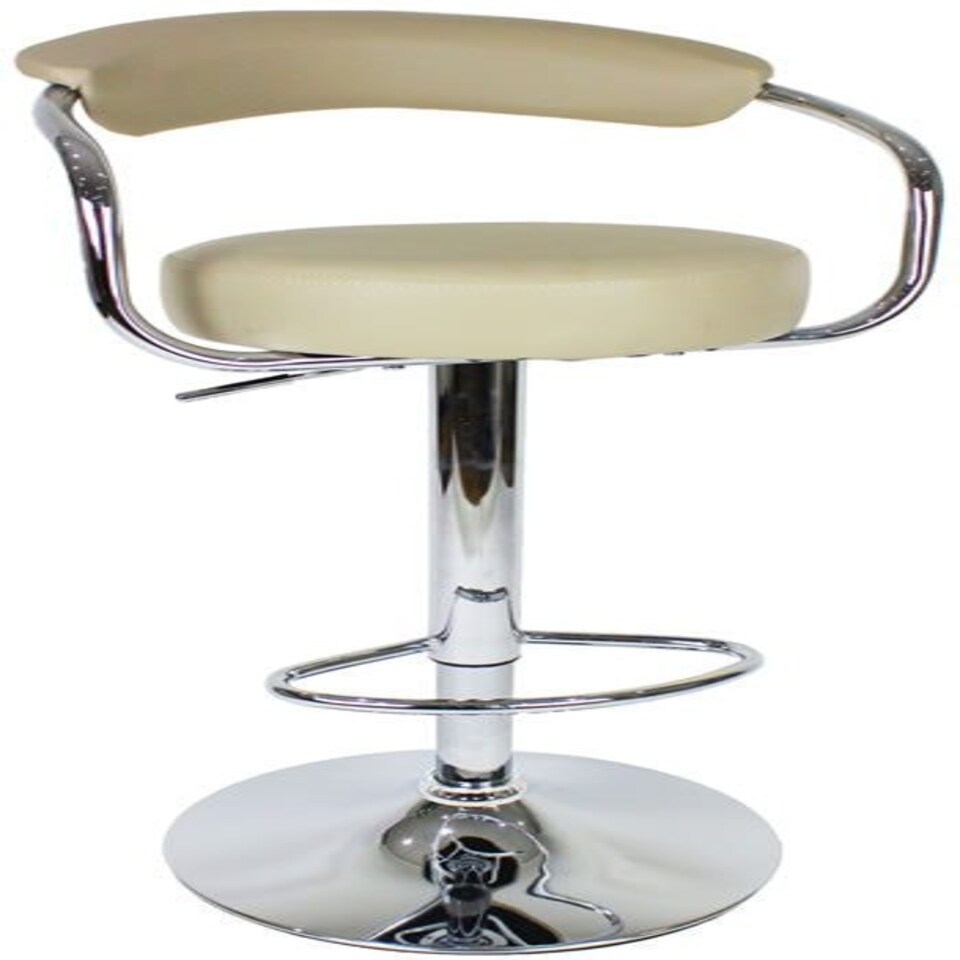 Lazio Adjustable Bar Stool Cream White | Cream
