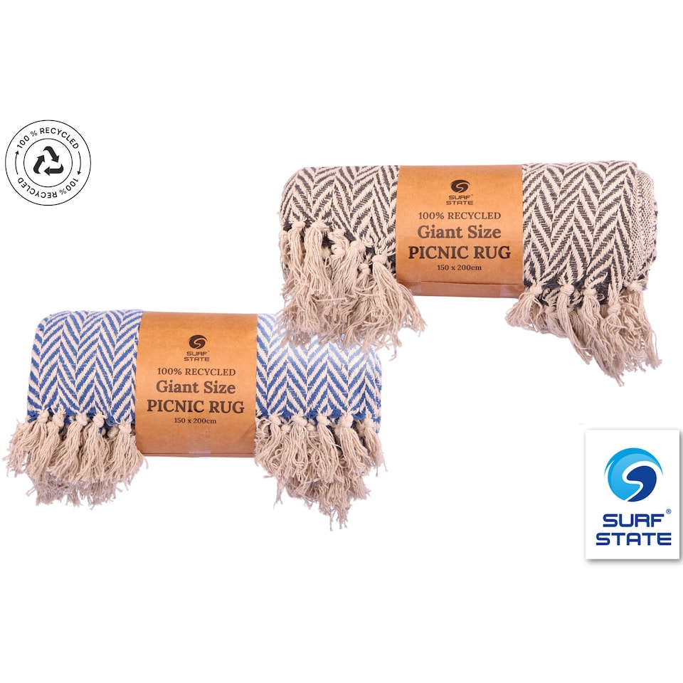image 1 of Surf State Giant Size Picnic Rug Blanket 150x200cm