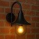 image 5 of CGC DINAH Black Traditional Curved Hooked Outdoor Wall Lantern Black