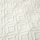image 5 of Homescapes White Diamond Cotton Tufted Duvet Cover Set - Super King White | Super King