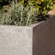 image 4 of Primrose Grey Cube Handmade Fiberstone Indoor Outdoor Planter 40cm
