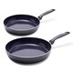 image 1 of GreenPan Torino Non-Stick 24cm & 28cm Frying Pan Set