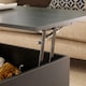 image 5 of Wooden Coffee Table With Lift Up Top and 2 Large Storage Drawers Bruges | Black