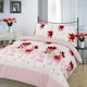image 1 of Bethany Floral Duvet Cover Set - King - Red