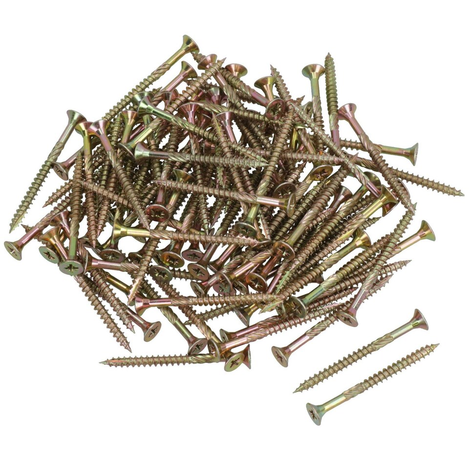 image 1 of Countersunk Wood Screws 5.0 x 60mm Serrated Edge Prevent Splitting PZ2 500pc