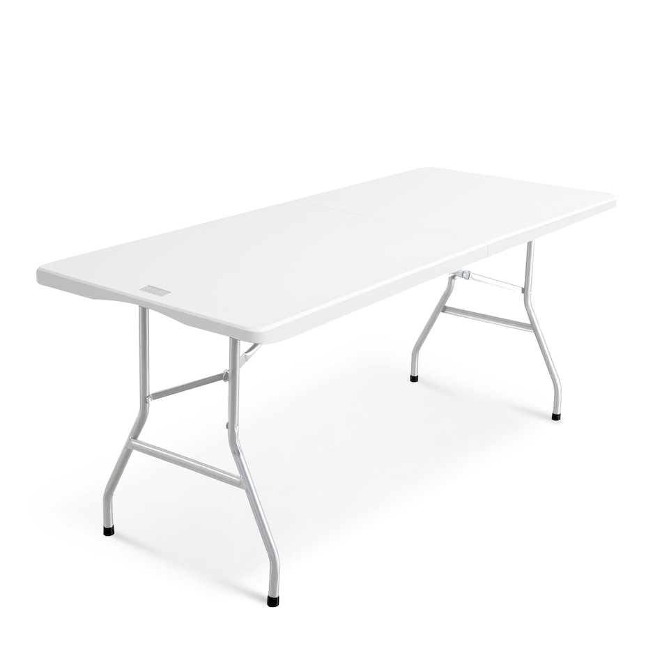 image 1 of Keplin 6ft Folding Table 180x70cm Waterproof Sturdy Metal Frame Portable