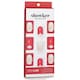 image 2 of Showker Gel Nail Strip # Csa511 Red Heart - 1pcs