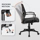 image 5 of Yaheetech Adjustable Computer Chair Study Chair with Mid Back Black