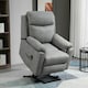image 2 of HOMCOM Power Lift Chair Electric Riser Recliner with Remote Control, Grey Grey