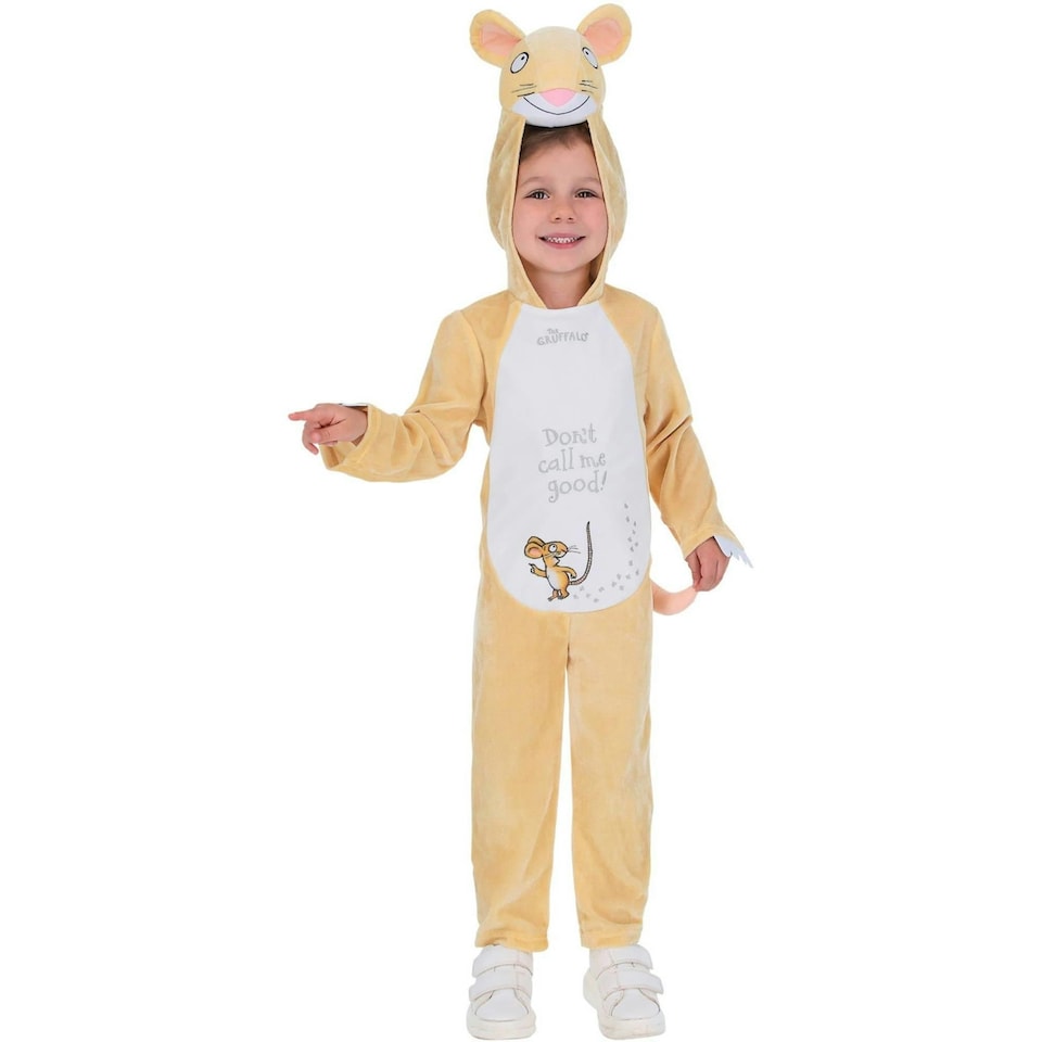 image 1 of The Gruffalo Childrens/Kids Julia Donaldson Mouse Costume Set - Beige - 7-9 Years 7-9 years