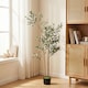 image 2 of HOMCOM 148 cm Decorative Artificial Plant, Silk Olive Tree with 553 Leaves