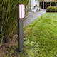 image 3 of CGC MARLA Dark Grey RGB Rectangular LED Post Light | Grey | Dark Grey | Height: 75 cm, Width: 11 cm, Depth: 9.3 cm
