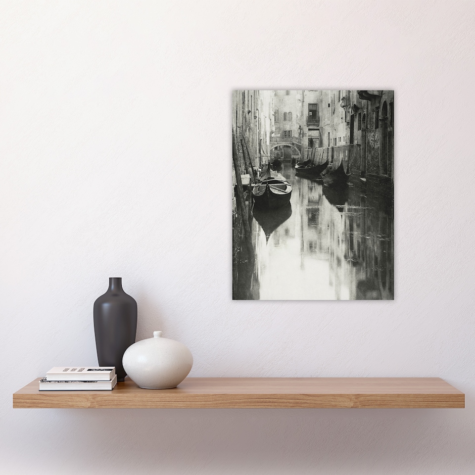 image 1 of A Venetian Canal Photograph Alfred Stieglitz Wall Art Poster Print 12X16"