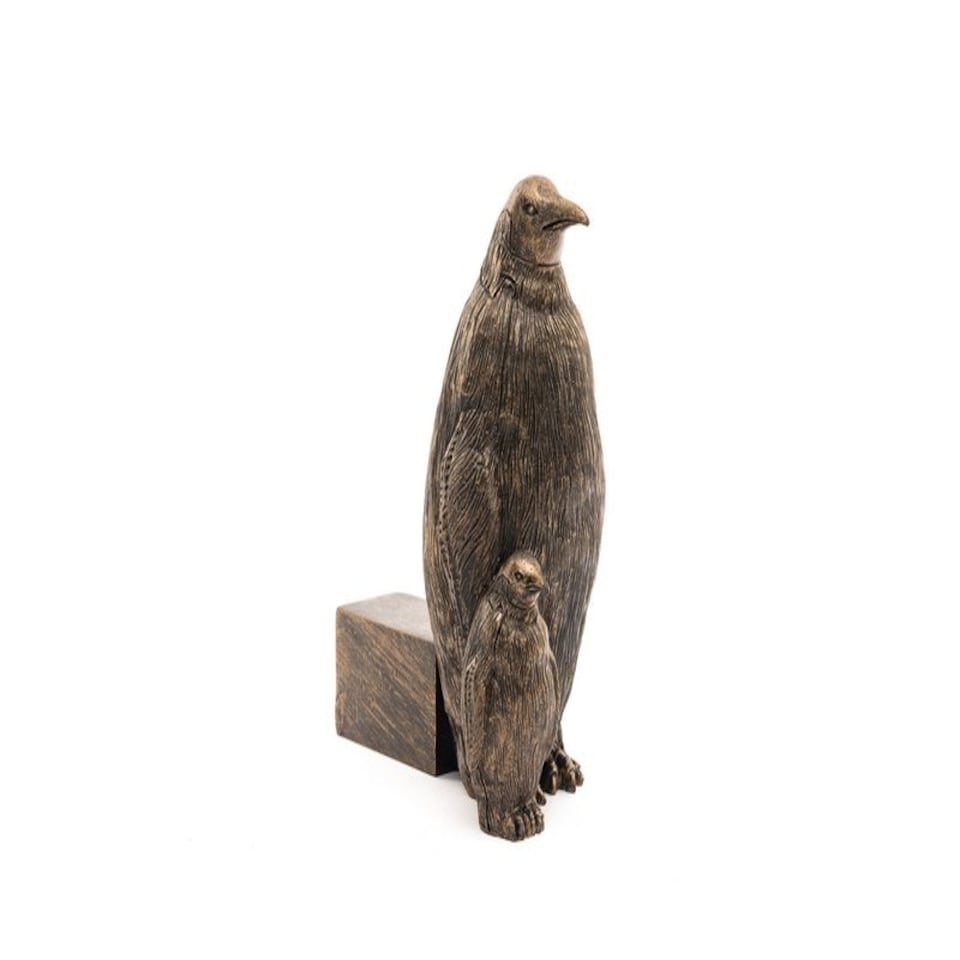 image 1 of Emperor Penguin Plant Pot Feet - Set of 3 - L9.3 x W6 x H11.2 cm Brown