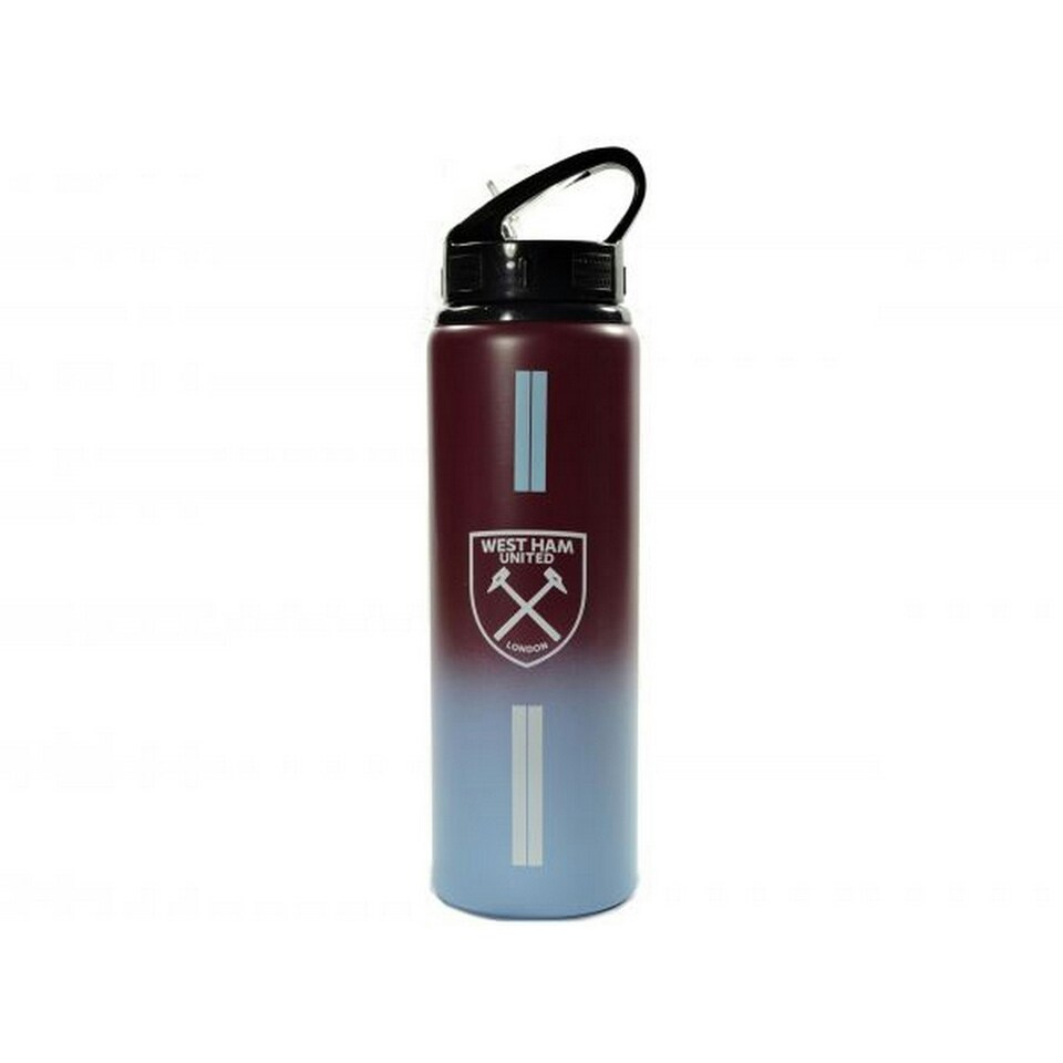 image 1 of West Ham United FC Fade Aluminium Water Bottle - Maroon/Blue - One Size