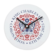 Personalised Printed Commemorative Coronation of the King Wall Clock