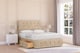 image 1 of Sloomy Cambridge Almond Coniston Divan Bed With Mattress 2 Drawers Right Side With 54" Floor Standing Headboard & 12" Matching Footboard 2'6 Small Single | Cream | Almond | Small Single | 1
