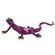image 4 of Purple Speckled Gecko Lizard Resin Wall Shed Sculpture Decor Statue Full Set