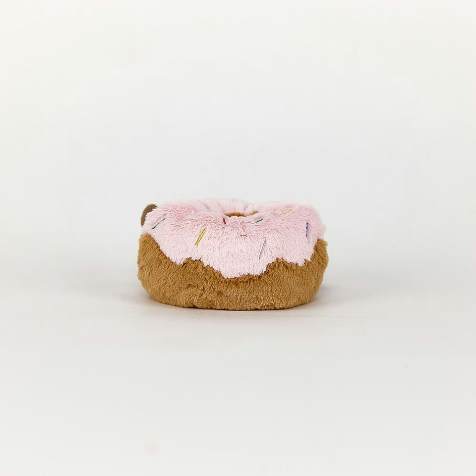 image 1 of Warmies Donut Plush Mini Size, Fully Microwavable and Weighted Cuddly Toy for Anxiety, Chill in The Freezer or Heat in Microwave, Soft Toy Heat Pad