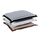 image 5 of Homescapes Chocolate and Beige Striped Seat Pad Brown
