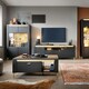image 4 of Genoa Sideboard 2 Door in Black Matt/Gold