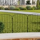 image 9 of Levede 10 Pack Metal Garden Fence Decorative Animal Barrier Outdoor Pet Border | Black