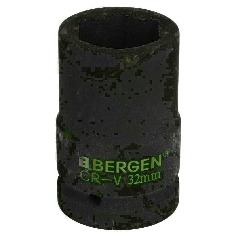 image 1 of 32mm Metric 3/4" or 1" Drive Deep Impact Socket 6 Sided With Step Up Adapter
