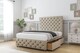 image 3 of Sloomy Watson Almond Coniston Divan Bed With Mattress 2 Drawers Right Side With 54" Floor Standing Headboard & 12" Matching Footboard 6' Super King | Cream | Almond | Super King | 1