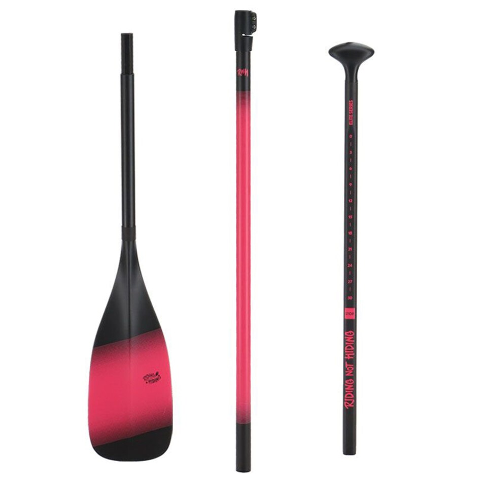 image 1 of Riding not Hiding Elite Series Carbon Paddle Pink 3pc | Pink | Pink | 3pc
