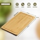 image 8 of GEEZY Bamboo Chopping Board Wooden Cutting Block Brown 37x25cm
