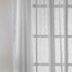 image 3 of Pair of Eden Silver 100% Recycled Voile Panels 229 cm (90 inch) Rod Pocket Panels for Bedroom and Living Room